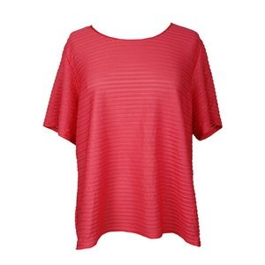 Calvin Klein Plus Size Watermelon Illusion-Stripe